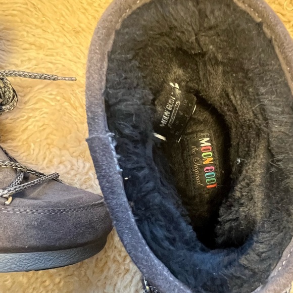 MOON BOOT Far Side Low in Gray Suede sz37 - Picture 11 of 13